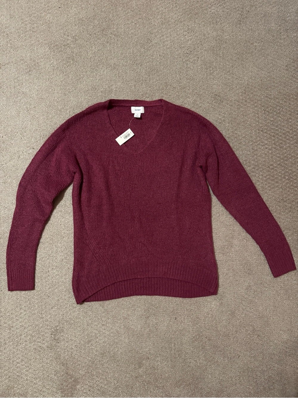 Old Navy Women’s Size XS Soft V-Neck Sweater - Wine